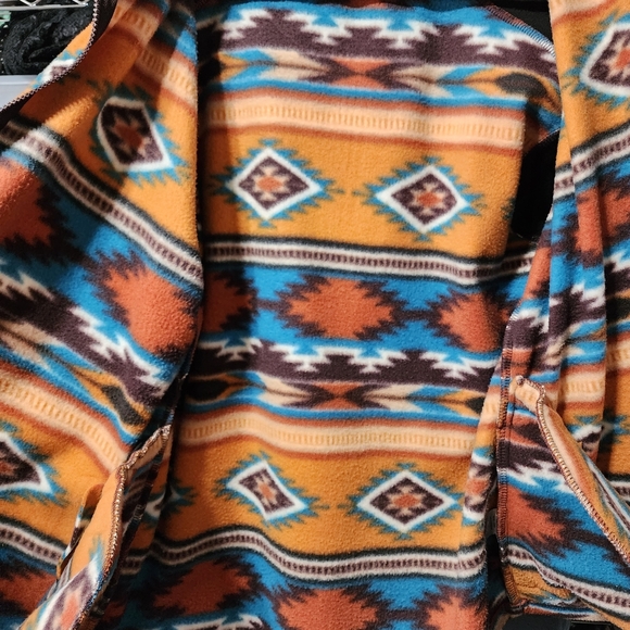 Trail Crest Colorful Aztec Fleece Jacket - Picture 5 of 5
